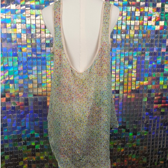 Target Reversible Floral Tank Top Womens Multicolor Sleeveless Blouse Boho - Picture 6 of 12